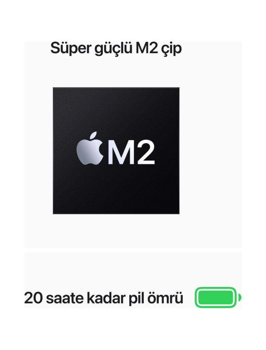 Apple MacBook Pro M2 Çip 8GB 256GB SSD macOS 13" Taşınabilir Bilgisayar Gümüş MNEP3TU/A Apple MacBook Pro M2 Çip 8GB 256GB SSD macOS 13" Taşınabilir Bilgisayar Gümüş MNEP3TU/A