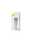 Baseus Cafule PD2.0 100W USB-C - Type-C Data ve Şarj Kablosu 20V 5A 2 mt CATKLF-ALG1 - Siyah - Gri Baseus Cafule PD2.0 100W USB-C - Type-C Data ve Şarj Kablosu 20V 5A 2 mt CATKLF-ALG1 - Siyah - Gri