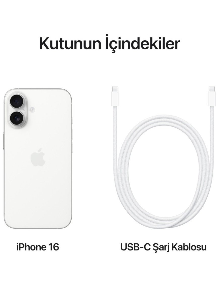 iPhone 16 256GB Beyaz iPhone 16 256GB Beyaz