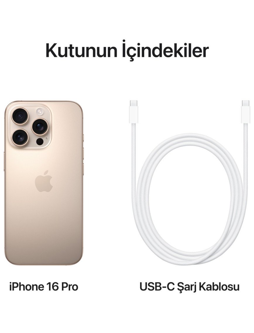 iPhone 16 Pro 256GB Çöl Titanyum iPhone 16 Pro 256GB Çöl Titanyum
