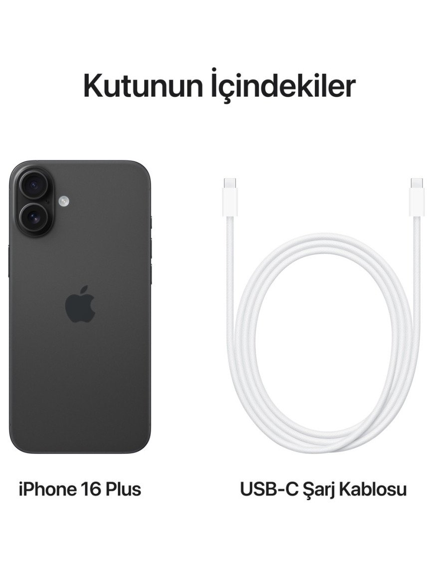 iPhone 16 Plus 128GB Siyah iPhone 16 Plus 128GB Siyah