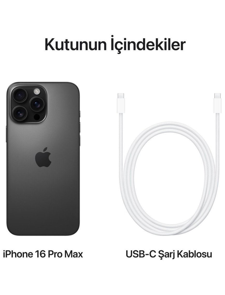 iPhone 16 Pro Max 256GB Siyah iPhone 16 Pro Max 256GB Siyah