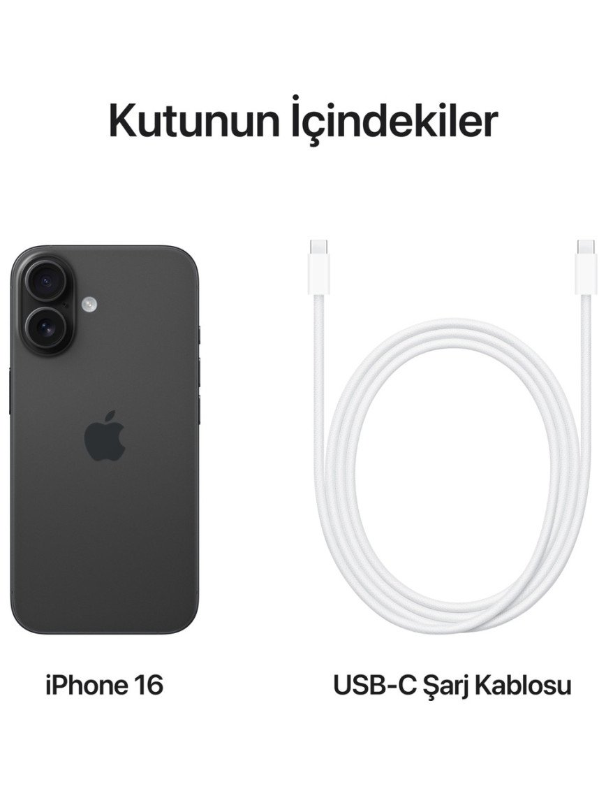 iPhone 16 512GB Siyah iPhone 16 512GB Siyah