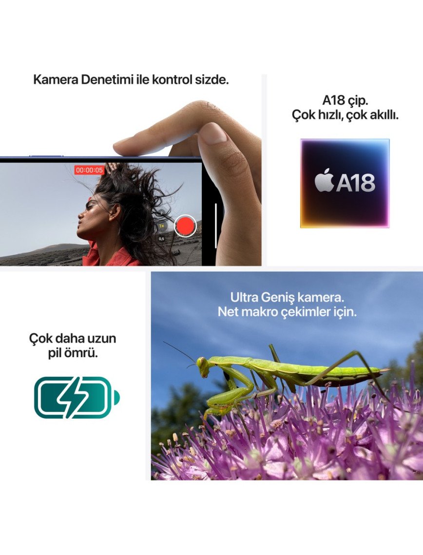 iPhone 16 Plus 128GB Deniz Mavisi iPhone 16 Plus 128GB Deniz Mavisi