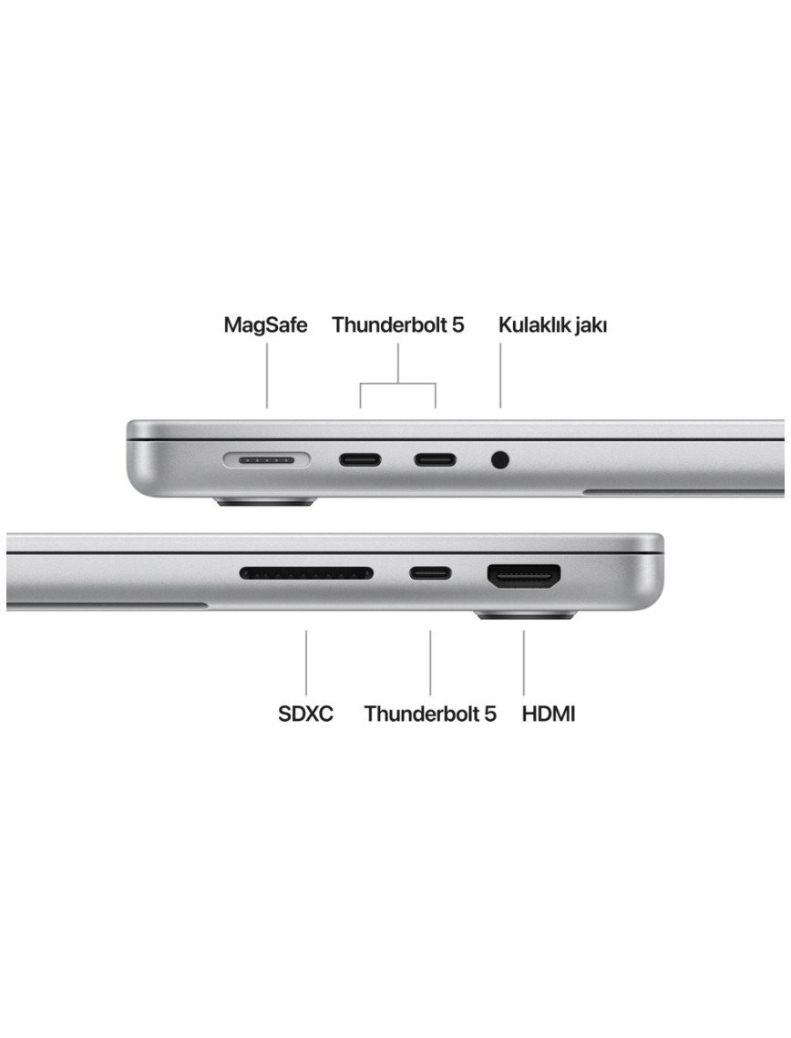 Apple MacBook Pro M4 Pro 24GB 1TB SSD macOS 14" Taşınabilir Bilgisayar Gümüş MX2F3TU/A Apple MacBook Pro M4 Pro 24GB 1TB SSD macOS 14" Taşınabilir Bilgisayar Gümüş MX2F3TU/A