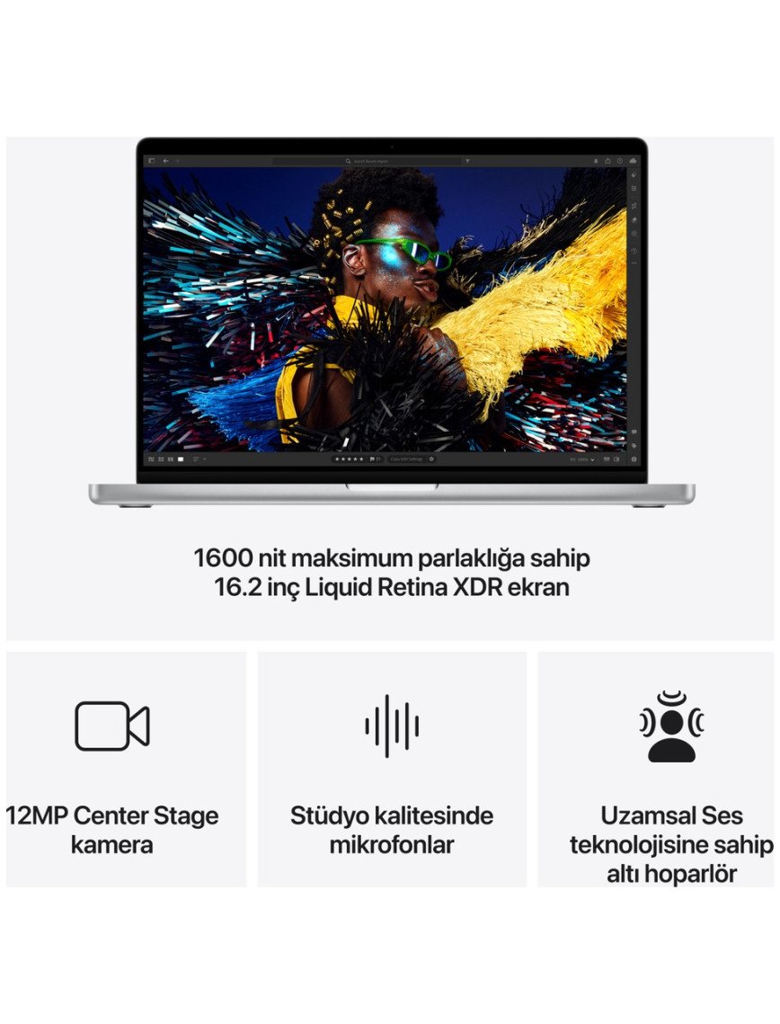 Apple MacBook Pro M4 Pro 24GB 512GB SSD macOS 16" Taşınabilir Bilgisayar Uzay Siyahı MX2X3TU/A Apple MacBook Pro M4 Pro 24GB 512GB SSD macOS 16" Taşınabilir Bilgisayar Uzay Siyahı MX2X3TU/A