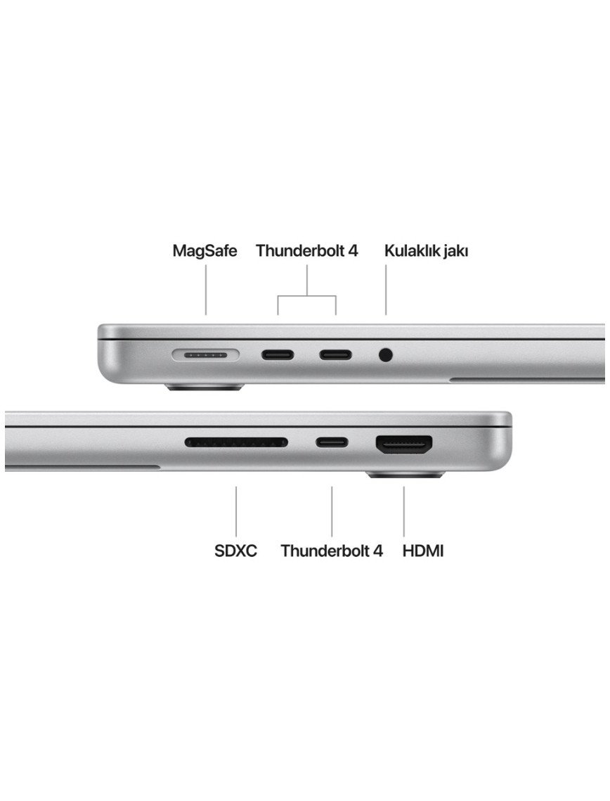 Apple MacBook Pro M4 16GB 512GB SSD macOS 14" Taşınabilir Bilgisayar Gümüş MW2W3TU/A Apple MacBook Pro M4 16GB 512GB SSD macOS 14" Taşınabilir Bilgisayar Gümüş MW2W3TU/A