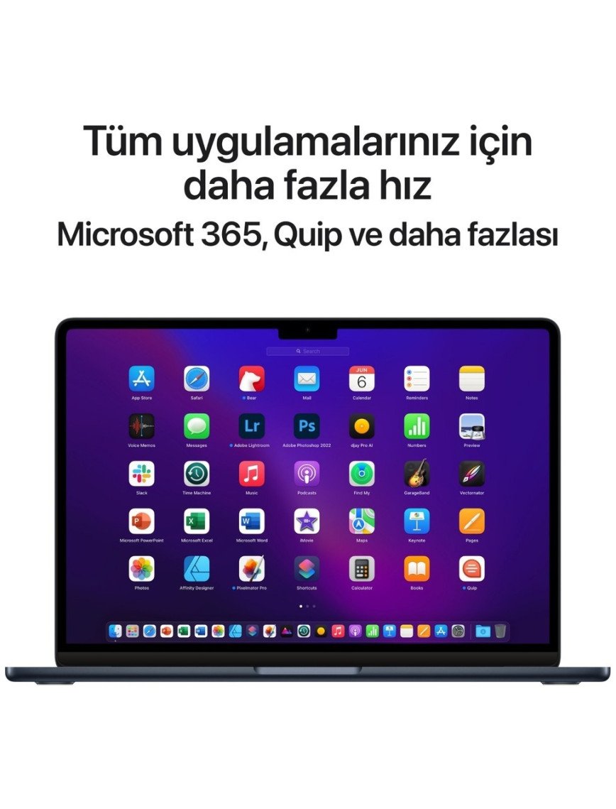 Apple MacBook Air M2 16GB 256GB SSD macOS 13" Taşınabilir Bilgisayar Gece Yarısı MC7X4TU/A Apple MacBook Air M2 16GB 256GB SSD macOS 13" Taşınabilir Bilgisayar Gece Yarısı MC7X4TU/A