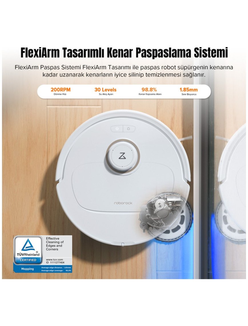 Roborock Qrevo MaxV Akıllı Robot Süpürge Beyaz Roborock Qrevo MaxV Akıllı Robot Süpürge Beyaz