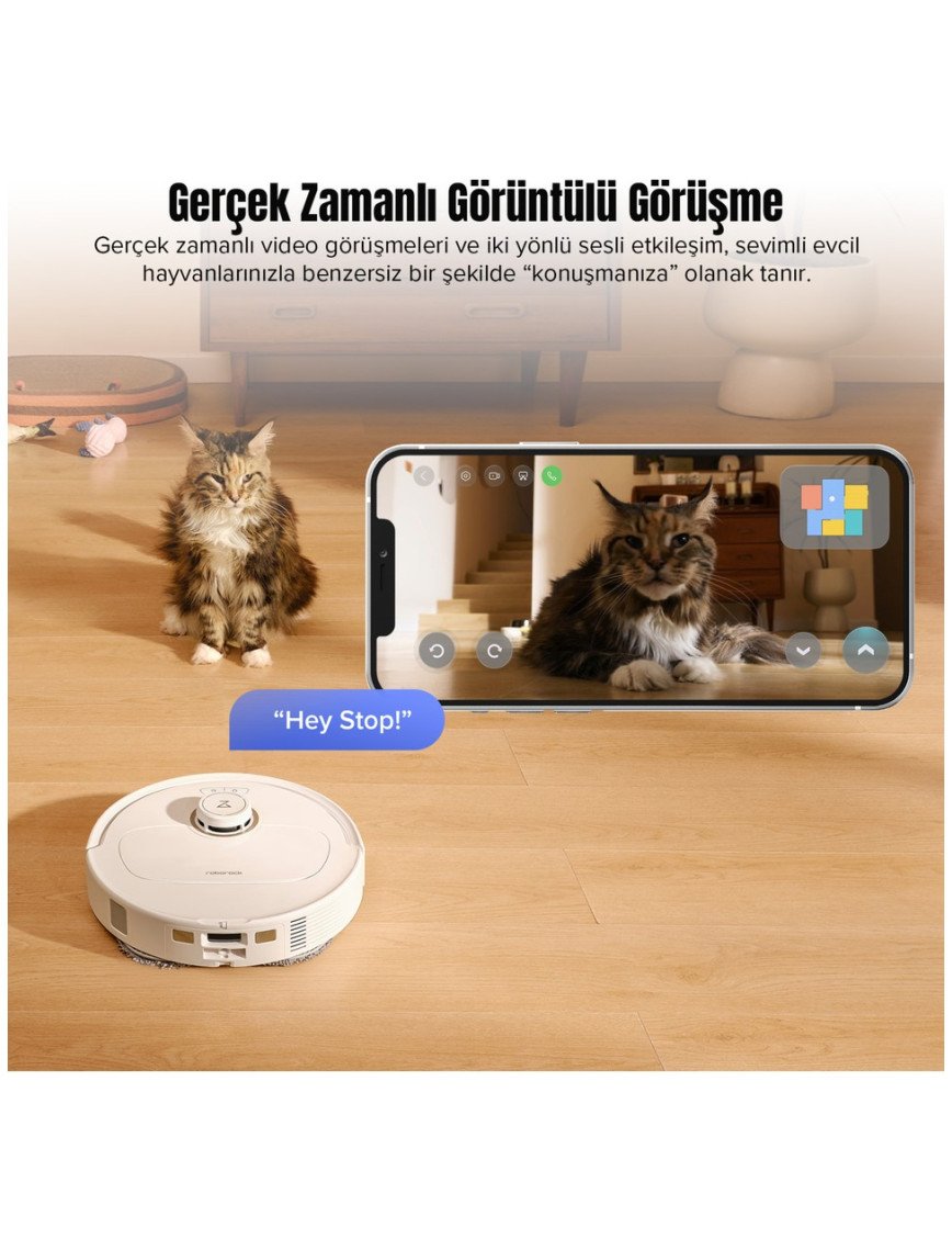 Roborock Qrevo MaxV Akıllı Robot Süpürge Beyaz Roborock Qrevo MaxV Akıllı Robot Süpürge Beyaz