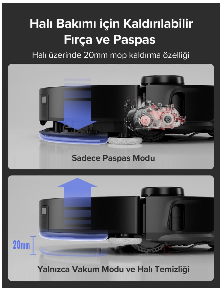 Roborock S8 Maxv Ultra Akıllı Robot Süpürge Siyah Roborock S8 Maxv Ultra Akıllı Robot Süpürge Siyah