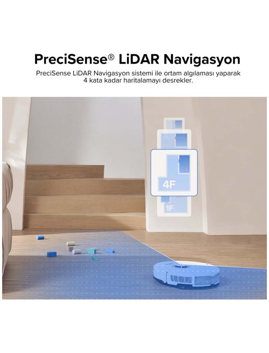 Roborock S8 Sonic Mopping Akıllı Robot Süpürge S8 Beyaz Roborock S8 Sonic Mopping Akıllı Robot Süpürge S8 Beyaz