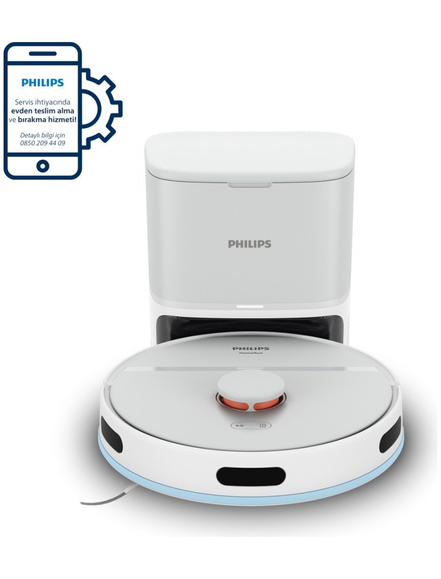 Philips XU2100/20 2000 Serisi Islak Kuru Moplu İstasyonlu Robot Süpürge, HomeRun Uygulaması, LDS Radar Navigasyon, Beyaz, Philips XU2100/20 2000 Serisi Islak Kuru Moplu İstasyonlu Robot Süpürge, HomeRun Uygulaması, LDS Radar Navigasyon, Beyaz,