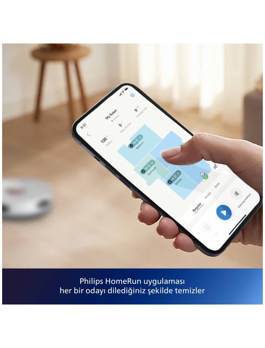 Philips XU2100/20 2000 Serisi Islak Kuru Moplu İstasyonlu Robot Süpürge, HomeRun Uygulaması, LDS Radar Navigasyon, Beyaz, Philips XU2100/20 2000 Serisi Islak Kuru Moplu İstasyonlu Robot Süpürge, HomeRun Uygulaması, LDS Radar Navigasyon, Beyaz,