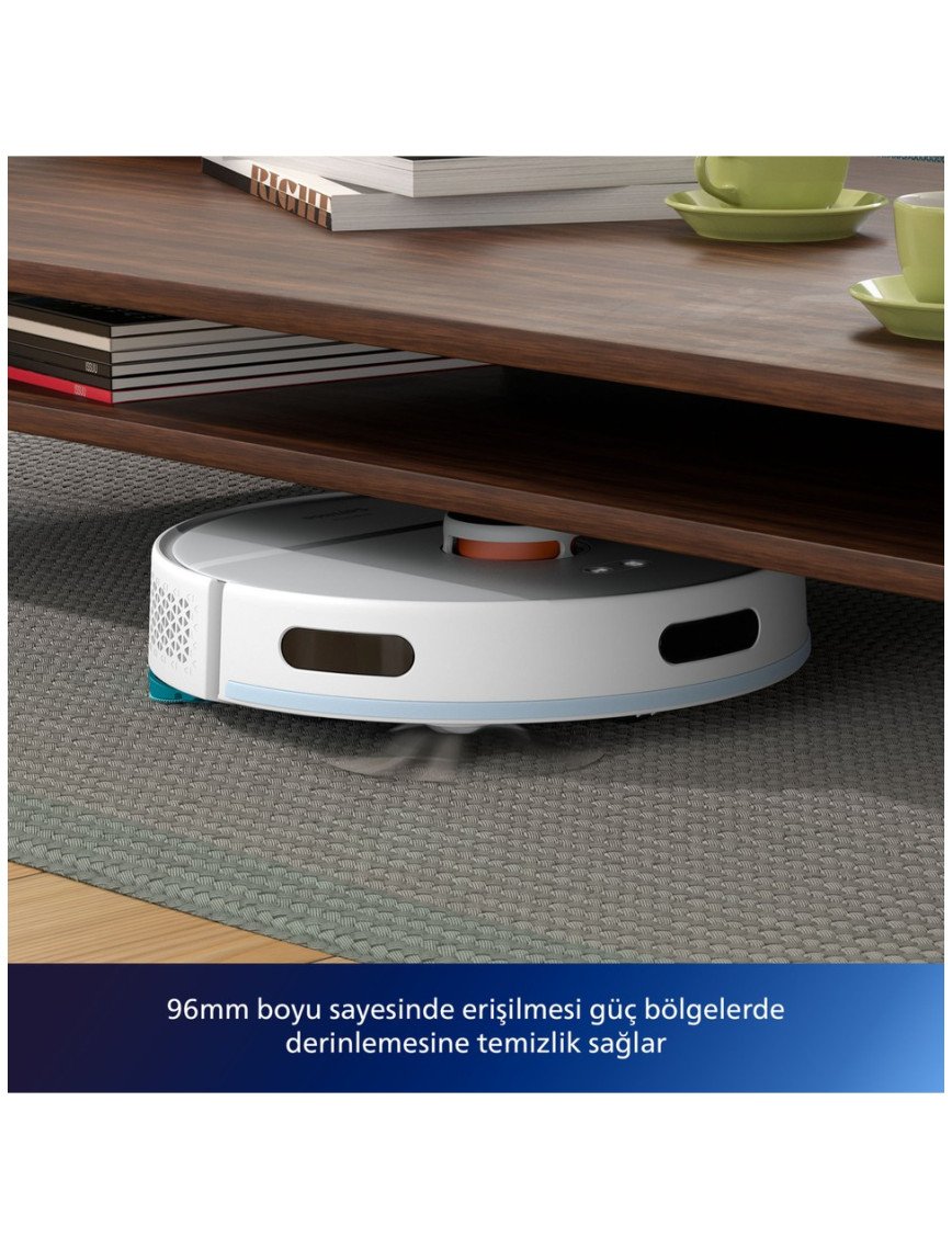 Philips XU2100/20 2000 Serisi Islak Kuru Moplu İstasyonlu Robot Süpürge, HomeRun Uygulaması, LDS Radar Navigasyon, Beyaz, Philips XU2100/20 2000 Serisi Islak Kuru Moplu İstasyonlu Robot Süpürge, HomeRun Uygulaması, LDS Radar Navigasyon, Beyaz,
