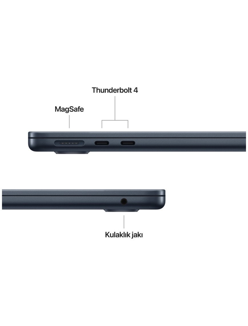 Apple MacBook Air M4 16GB 512GB SSD macOS 13" Taşınabilir Bilgisayar Gece Yarısı MW133TU/A Apple MacBook Air M4 16GB 512GB SSD macOS 13" Taşınabilir Bilgisayar Gece Yarısı MW133TU/A