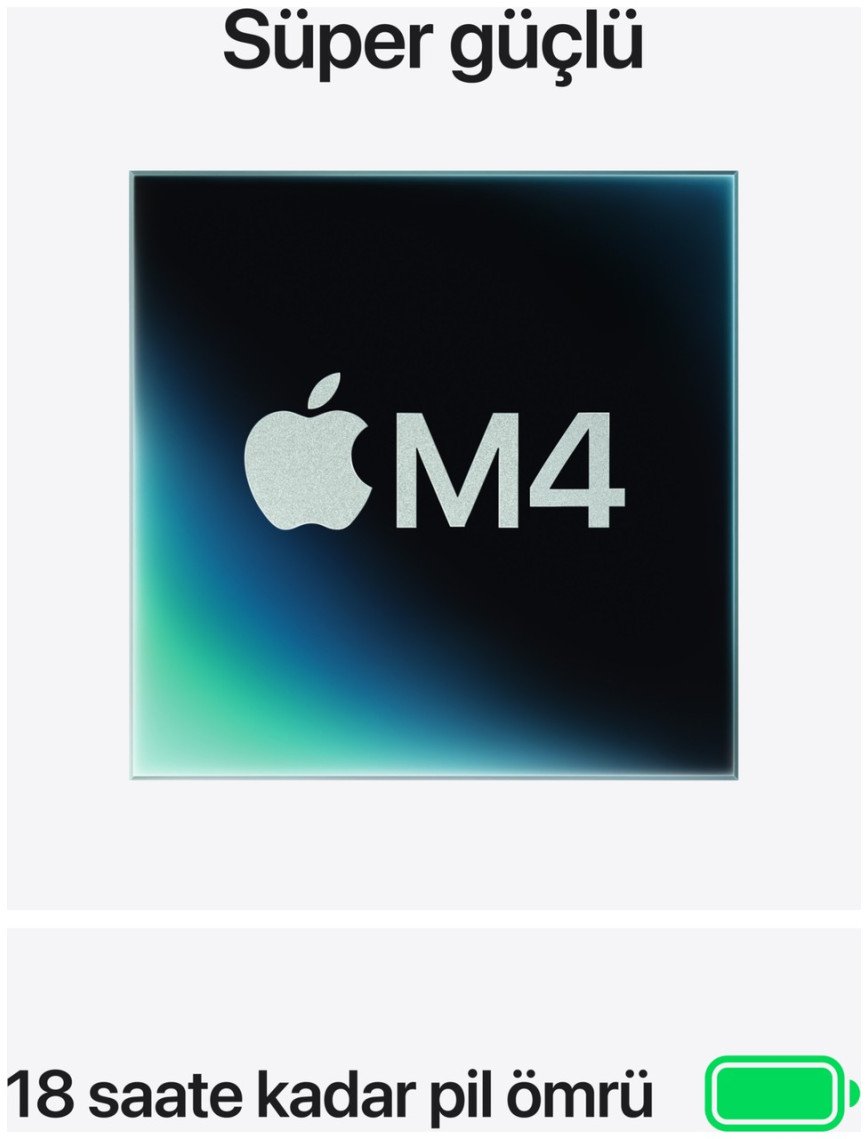 Apple MacBook Air M4 24GB 512GB SSD macOS 15" Taşınabilir Bilgisayar Yıldız Işığı MC6K4TU/A Apple MacBook Air M4 24GB 512GB SSD macOS 15" Taşınabilir Bilgisayar Yıldız Işığı MC6K4TU/A