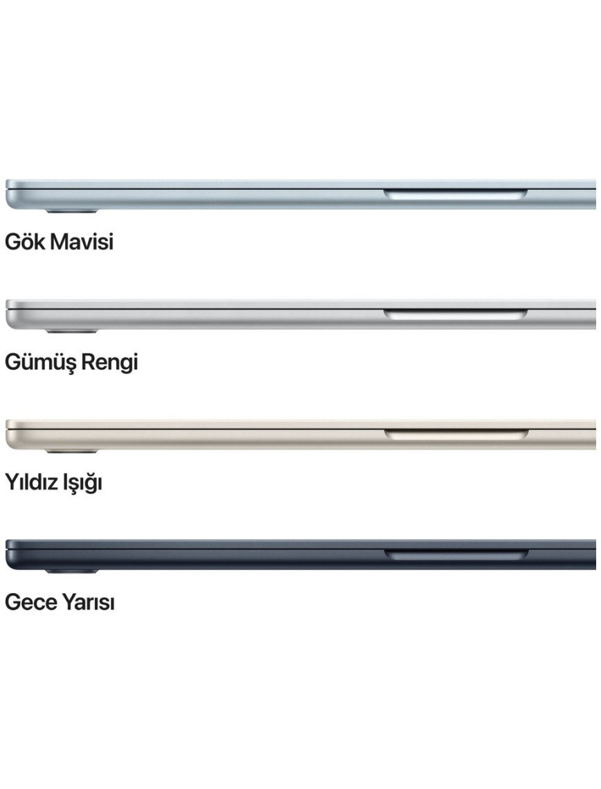 Apple MacBook Air M4 16GB 512GB SSD macOS 15" Taşınabilir Bilgisayar Gece Yarısı MW1M3TU/A Apple MacBook Air M4 16GB 512GB SSD macOS 15" Taşınabilir Bilgisayar Gece Yarısı MW1M3TU/A