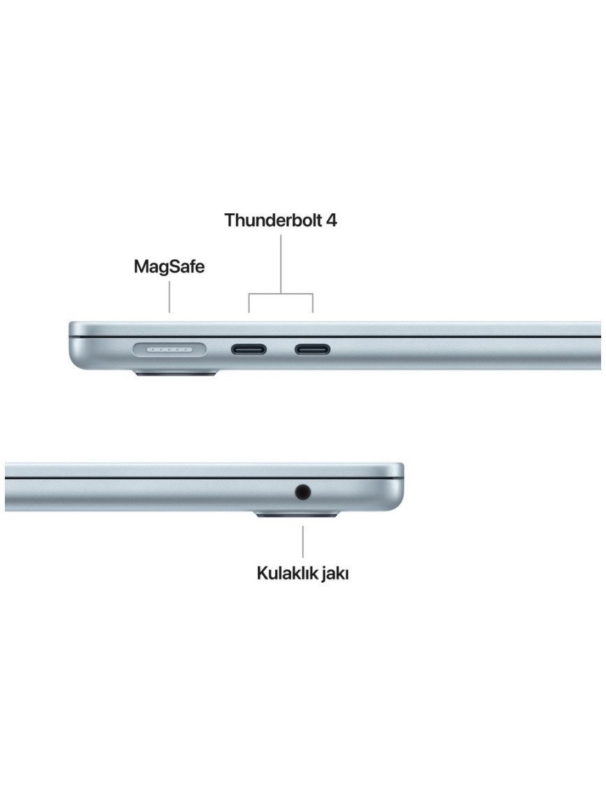 Apple MacBook Air M4 16GB 512GB SSD macOS 13" Taşınabilir Bilgisayar Gök Mavisi MC6U4TU/A Apple MacBook Air M4 16GB 512GB SSD macOS 13" Taşınabilir Bilgisayar Gök Mavisi MC6U4TU/A