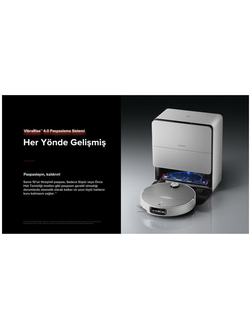 Roborock Saros 10 Akıllı Robot Süpürge Roborock Saros 10 Akıllı Robot Süpürge