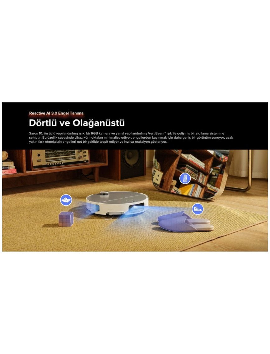 Roborock Saros 10 Akıllı Robot Süpürge Roborock Saros 10 Akıllı Robot Süpürge