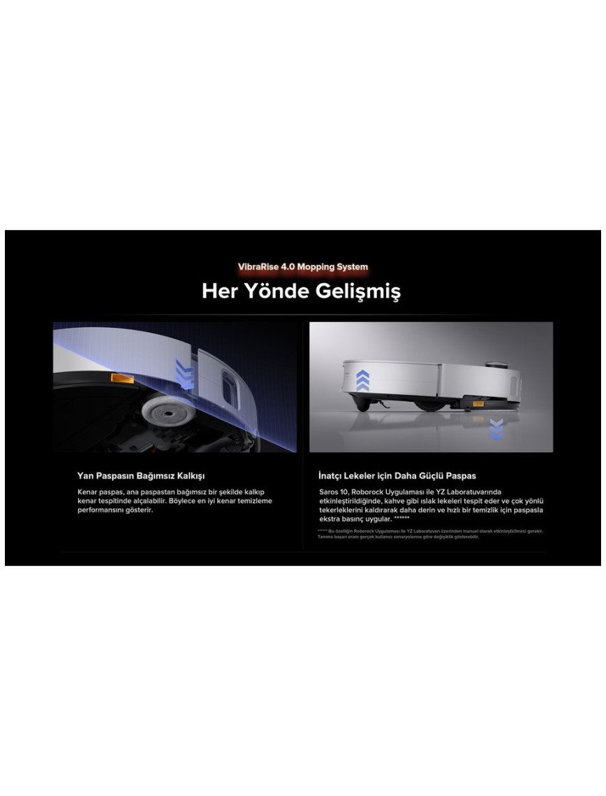 Roborock Saros 10 Akıllı Robot Süpürge Roborock Saros 10 Akıllı Robot Süpürge