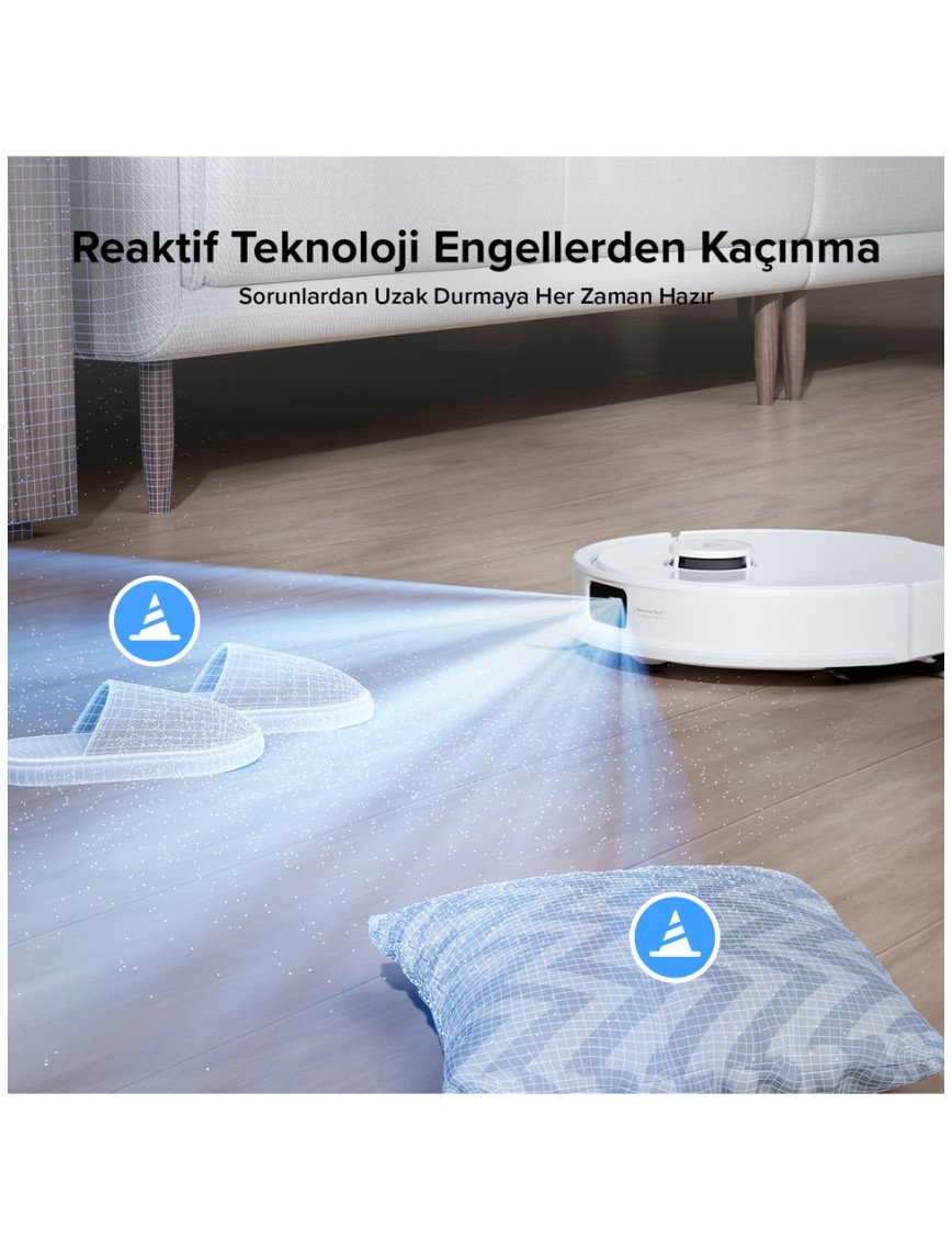 Roborock Q8 Max Pro Plus Akıllı Robot Süpürge Beyaz Roborock Q8 Max Pro Plus Akıllı Robot Süpürge Beyaz