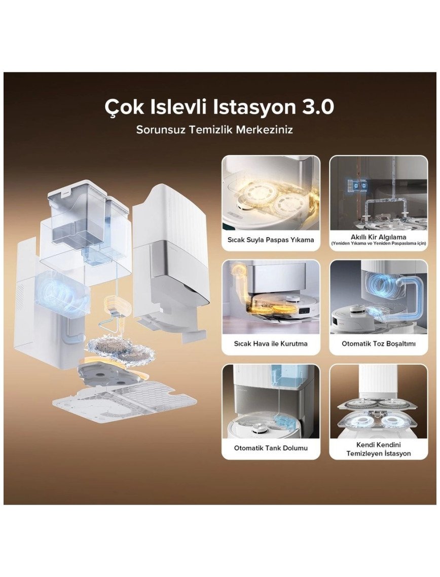 Roborock Q Revo Master Çöp Istasyonlu Akıllı Robot Süpürge - Beyaz Roborock Q Revo Master Çöp Istasyonlu Akıllı Robot Süpürge - Beyaz